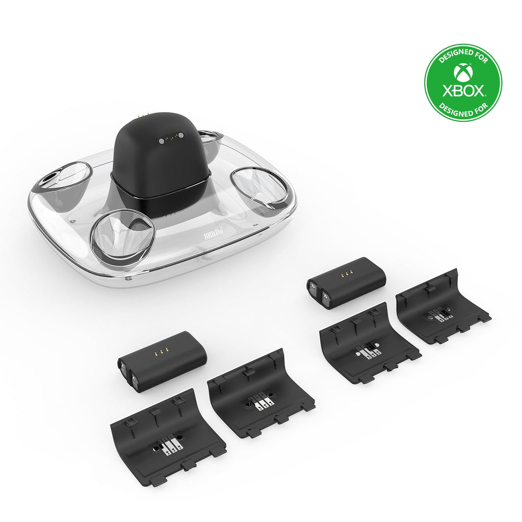 8BitDo Dual Charging Dock for Xbox wireless controllers - Controller Charge Stand for Everyday Setups