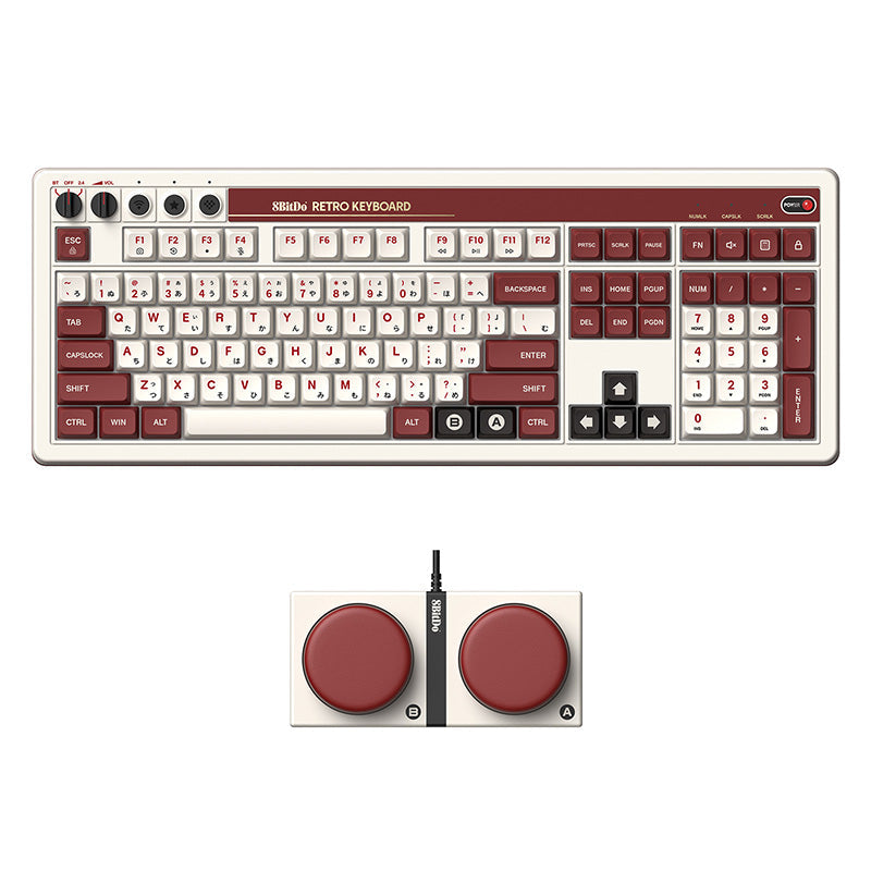 8BitDo Retro 108 Mechanical Keyboard - Keyboard Edition with Practical Mechanical Controls
