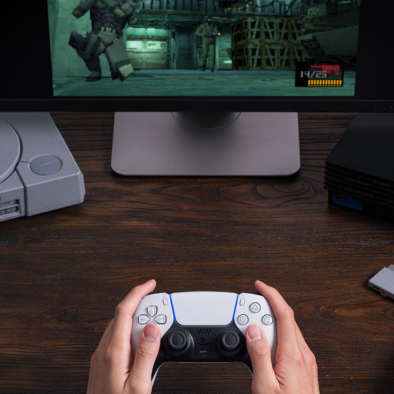 8BitDo Retro Receiver for PS1 PS2 - Adapter Design for Flexible Gaming Connections