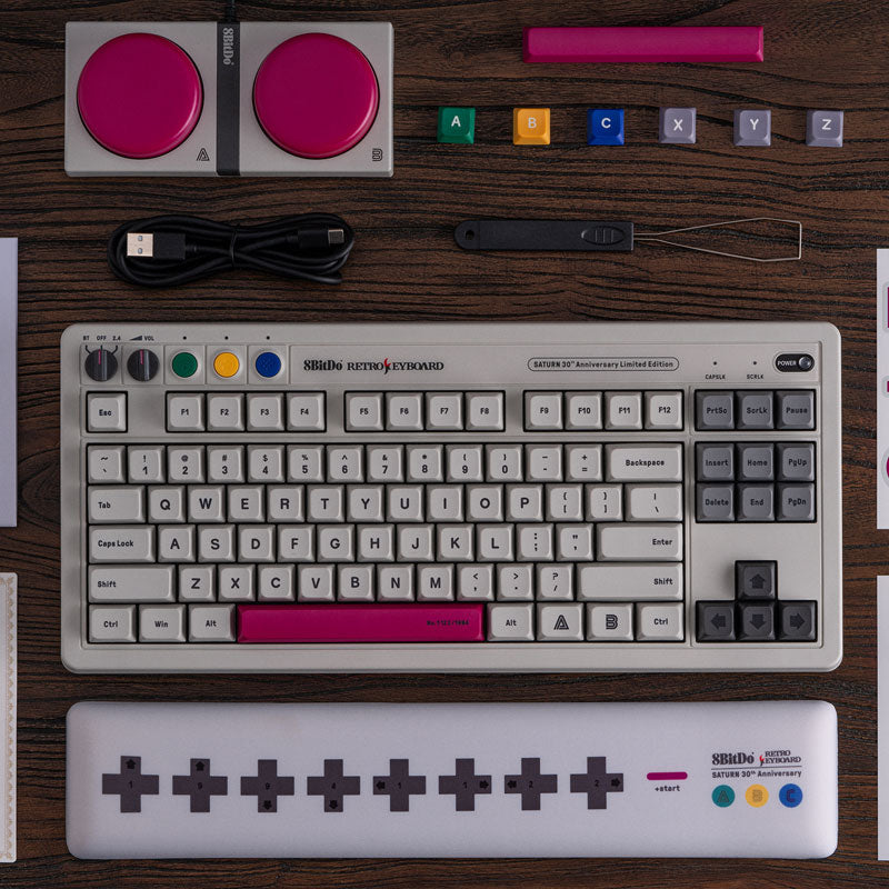 Retro Mechanical Keyboard - S Edition - Keyboard Edition with Practical Mechanical Controls