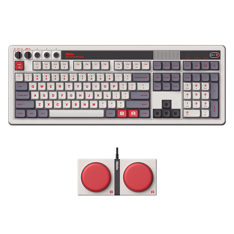 8BitDo Retro 108 Mechanical Keyboard - Keyboard Edition with Practical Mechanical Controls