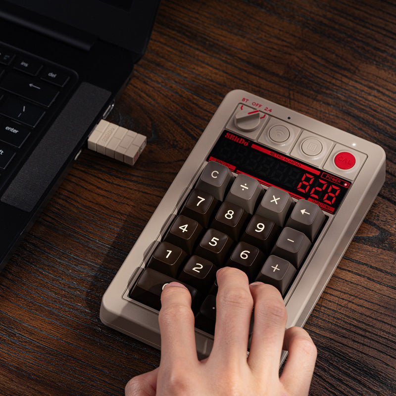 8BitDo Retro 18 Mechanical Numpad - Keyboard Edition with Practical Mechanical Controls