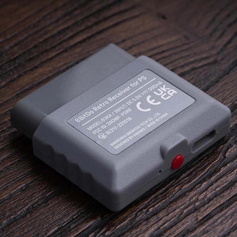 8BitDo Retro Receiver for PS1 PS2 - Adapter Design for Flexible Gaming Connections