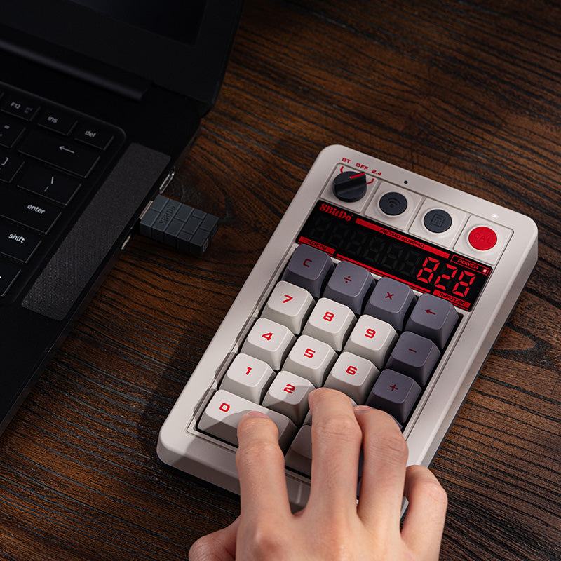 8BitDo Retro 18 Mechanical Numpad - Keyboard Edition with Practical Mechanical Controls