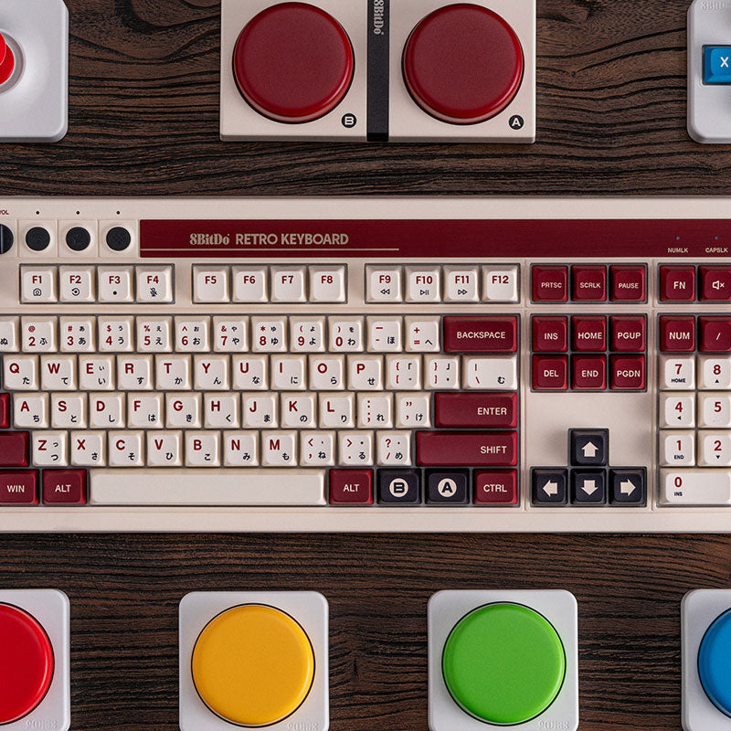 8BitDo Retro 108 Mechanical Keyboard - Keyboard Edition with Practical Mechanical Controls