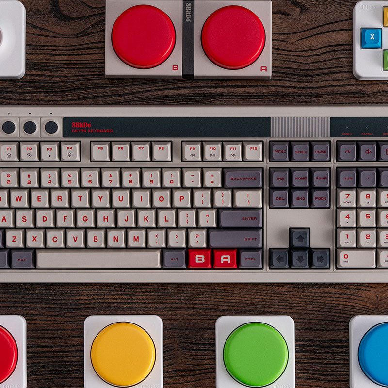 8BitDo Retro 108 Mechanical Keyboard - Keyboard Edition with Practical Mechanical Controls