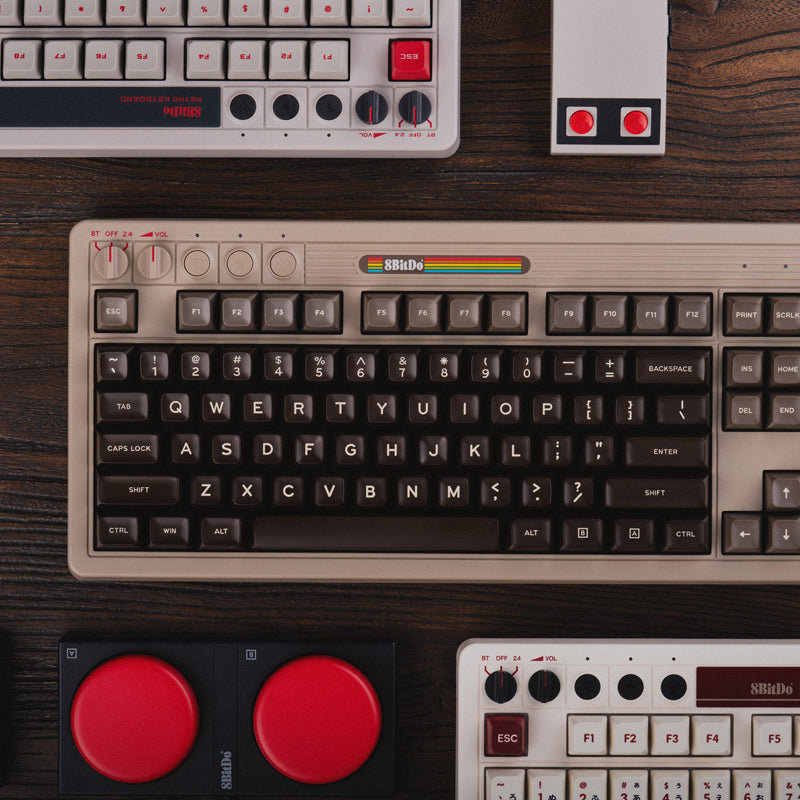 8BitDo Retro Mechanical Keyboard - Keyboard Edition with Practical Mechanical Controls