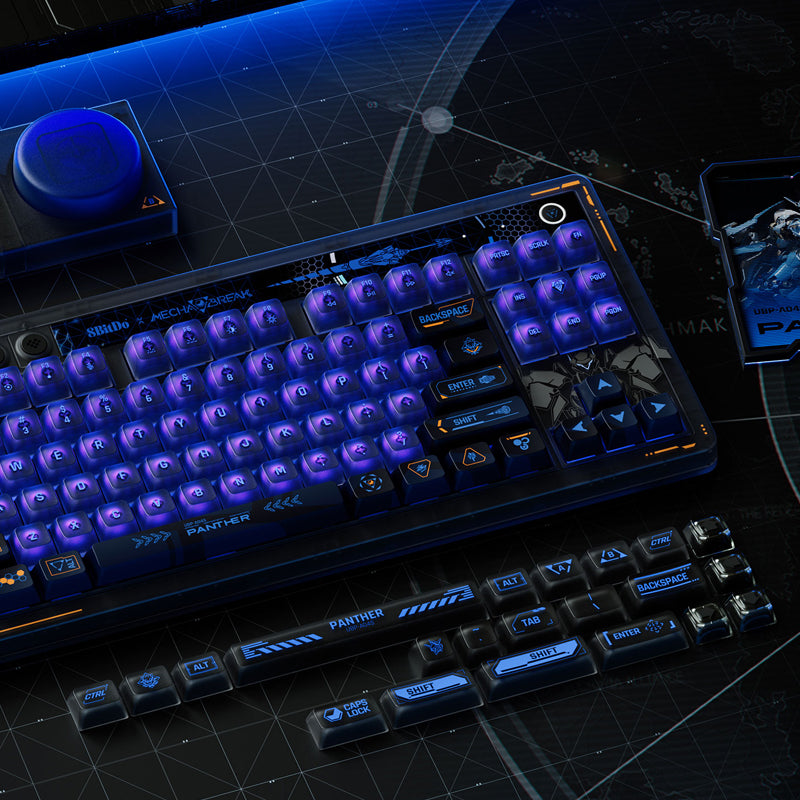 8BitDo Retro 87 Mechanical Keyboard - Mecha BREAK - Keyboard Edition with Practical Mechanical Controls
