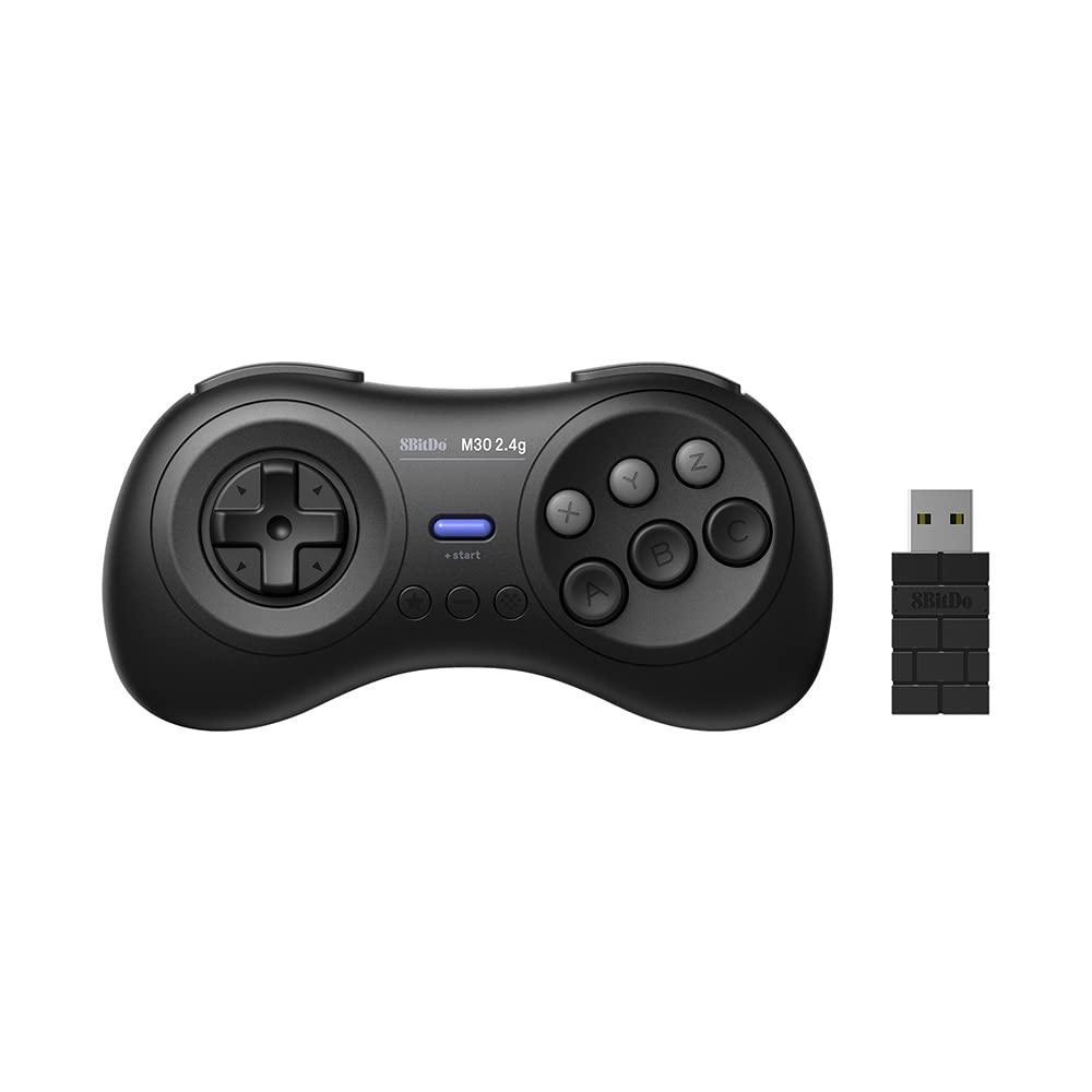 8BitDo M30 2.4G Controller for Sega Genesis Mini & Mega Drive Mini - Controller Design for Streamlined Gaming Sessions