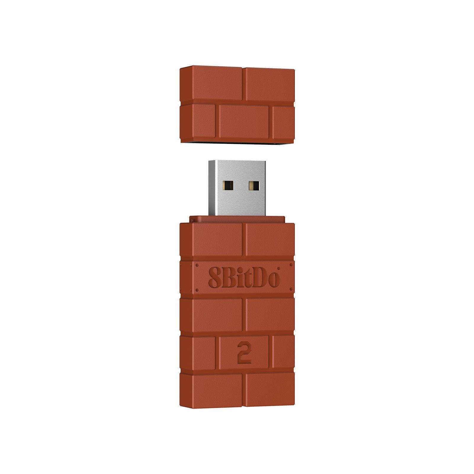 8BitDo Wireless Bluetooth USB Adapter 2 - Adapter Design for Flexible Gaming Connections