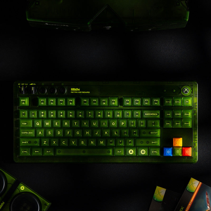 8BitDo Retro 87 Mechanical Keyboard - Xbox Edition - Keyboard Edition with Practical Mechanical Controls