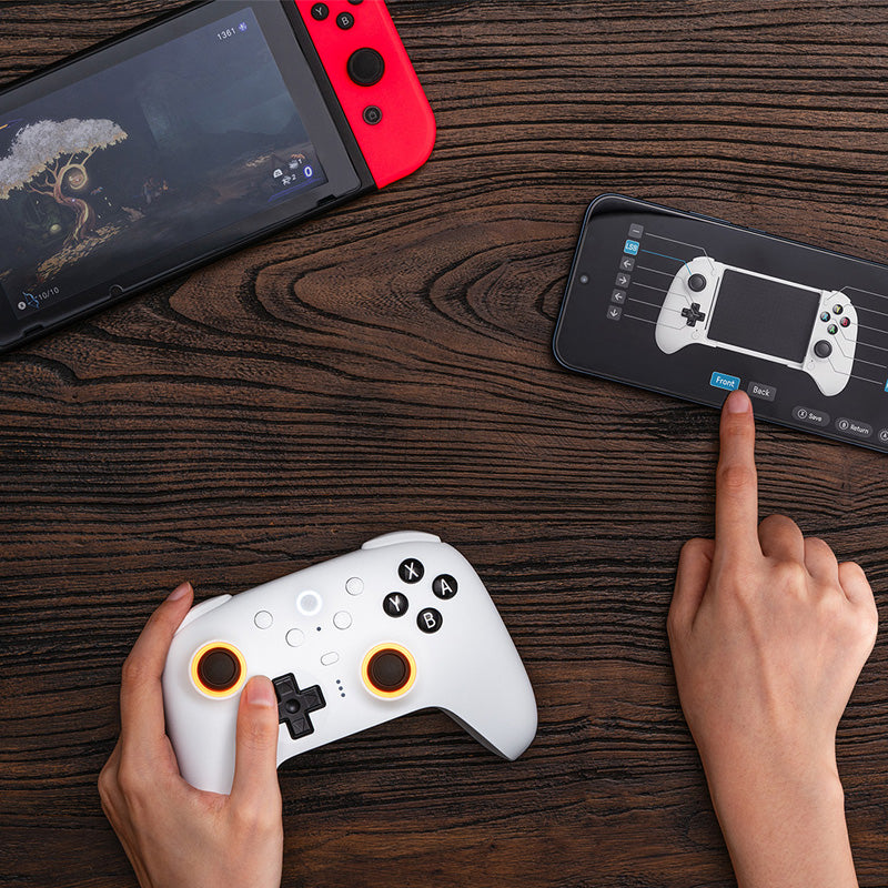 8BitDo Ultimate 2 Bluetooth Controller - Controller Design for Streamlined Gaming Sessions