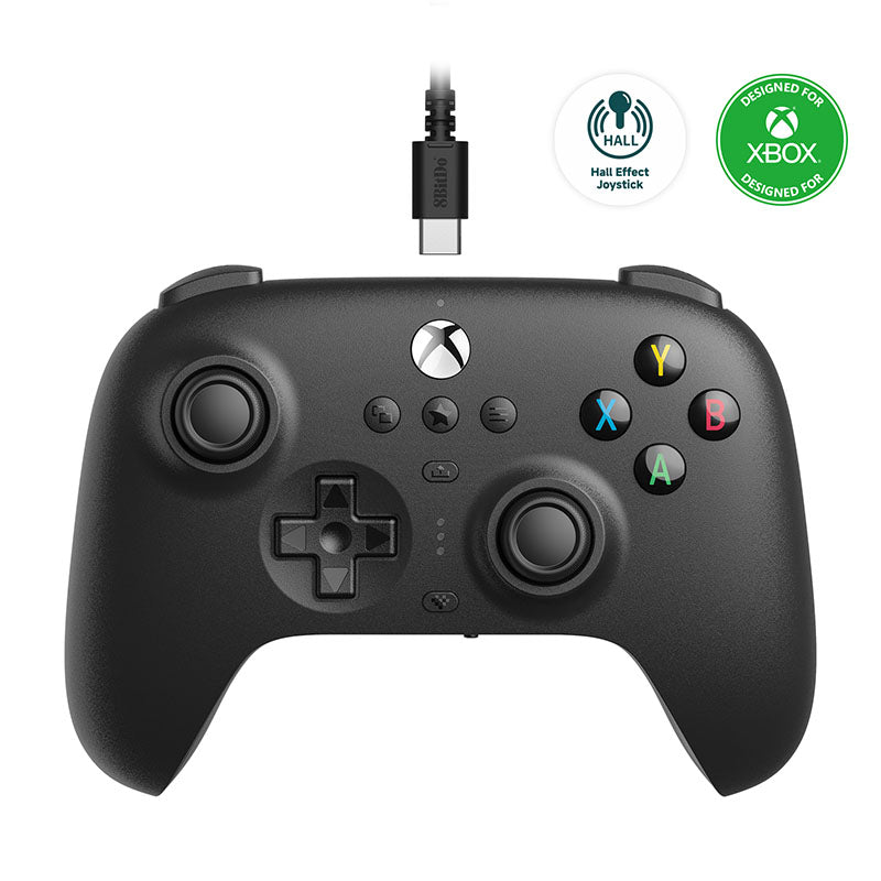 8BitDo Ultimate Wired Controller for Xbox (Hall Effect Joystick) - Controller Design for Streamlined Gaming Sessions