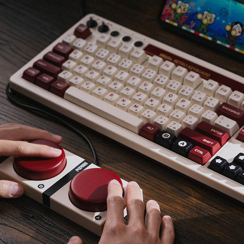 8BitDo Retro Mechanical Keyboard - Keyboard Edition with Practical Mechanical Controls