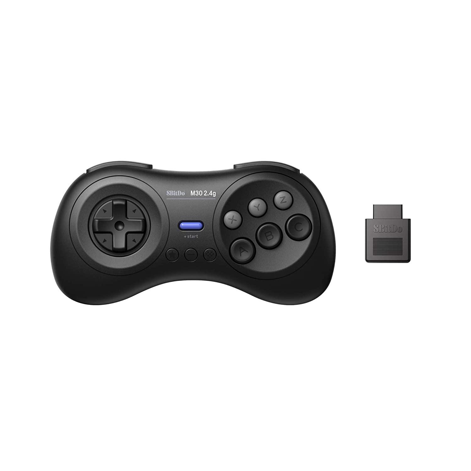 8BitDo M30 2.4G Controller for Sega Genesis & Mega Drive - Controller Design for Streamlined Gaming Sessions