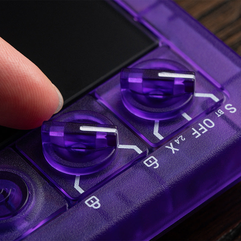 8BitDo Arcade Controller - Transparent Purple Signature Edition - Arcade Controller for Flexible Play Sessions