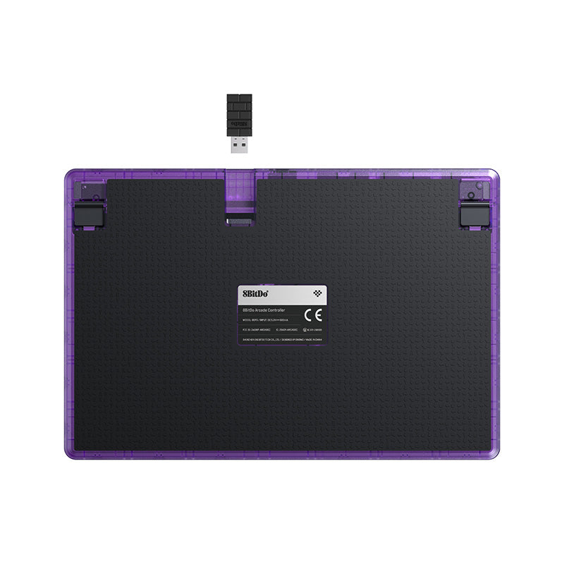8BitDo Arcade Controller - Transparent Purple Signature Edition - Arcade Controller for Flexible Play Sessions