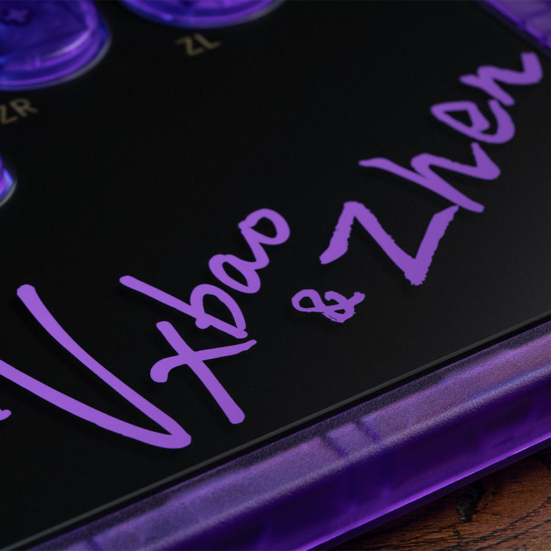 8BitDo Arcade Controller - Transparent Purple Signature Edition - Arcade Controller for Flexible Play Sessions