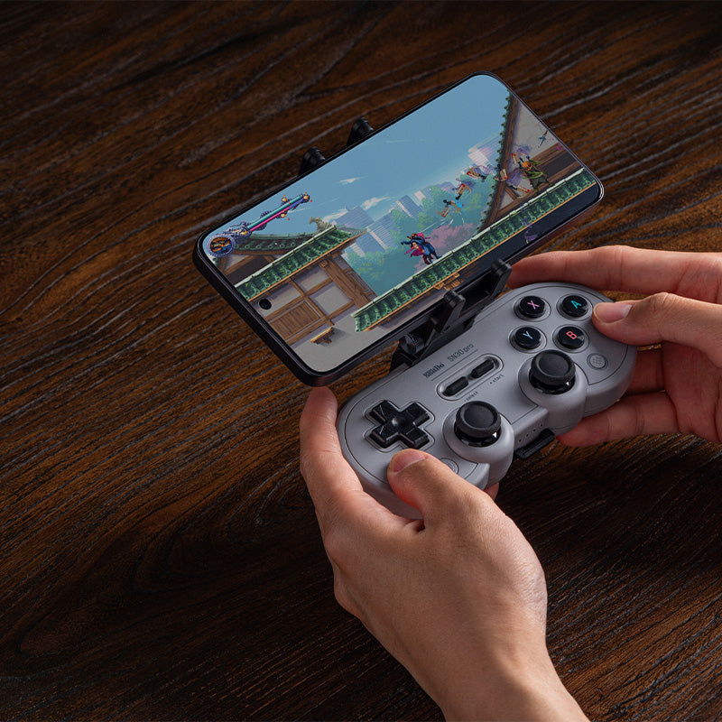 8BitDo Mobile Clip for SN30 Pro - Controller Clip Edition for Phone-Based Play