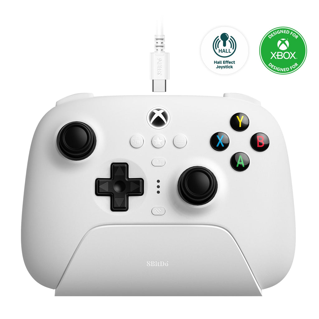 8BitDo Ultimate 3-mode Controller for Xbox (Wired for Xbox Series X|S and Xbox One Wireless for Windows and Android) - Controller Design for Streamlined Gaming Sessions