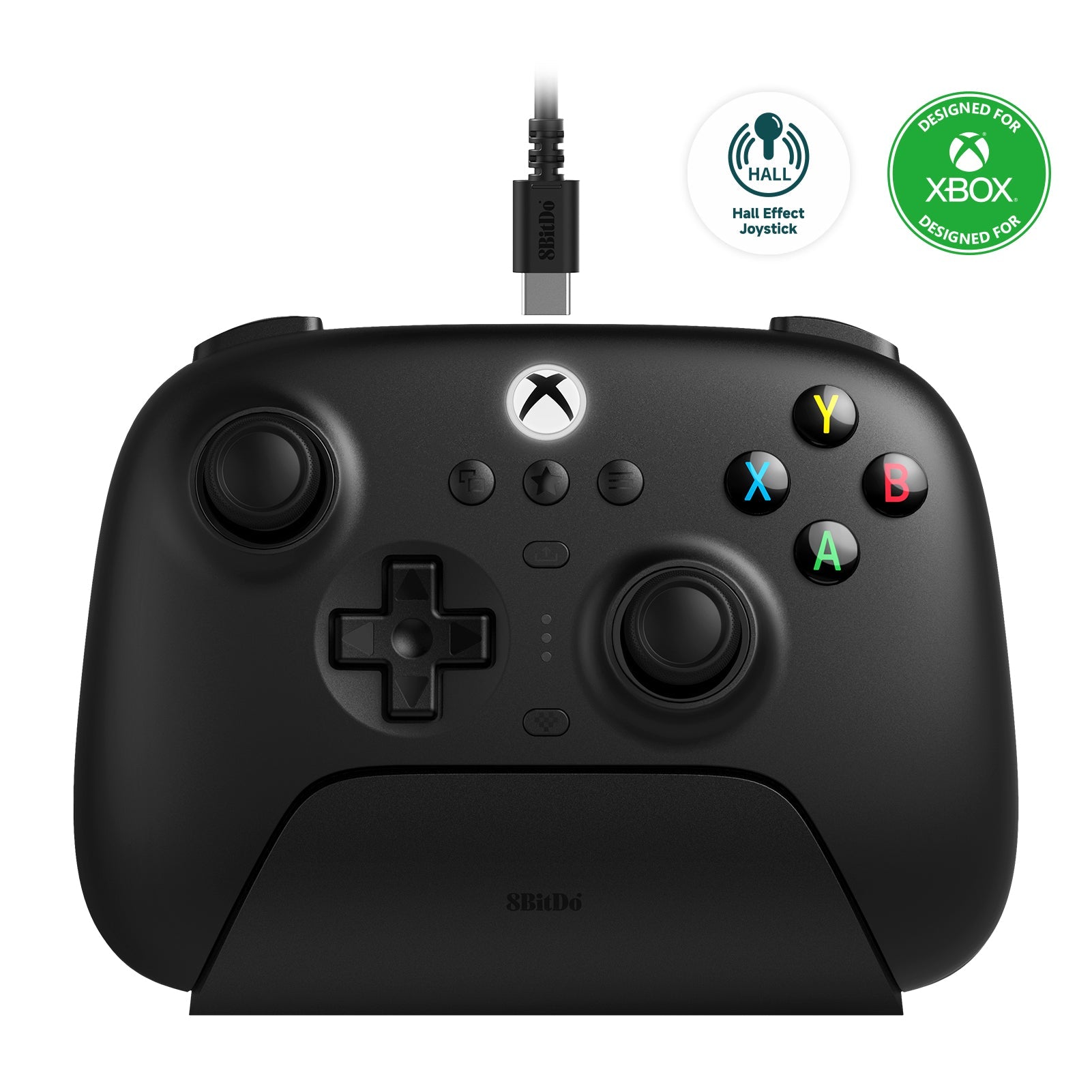 8BitDo Ultimate 3-mode Controller for Xbox (Wired for Xbox Series X|S and Xbox One Wireless for Windows and Android) - Controller Design for Streamlined Gaming Sessions