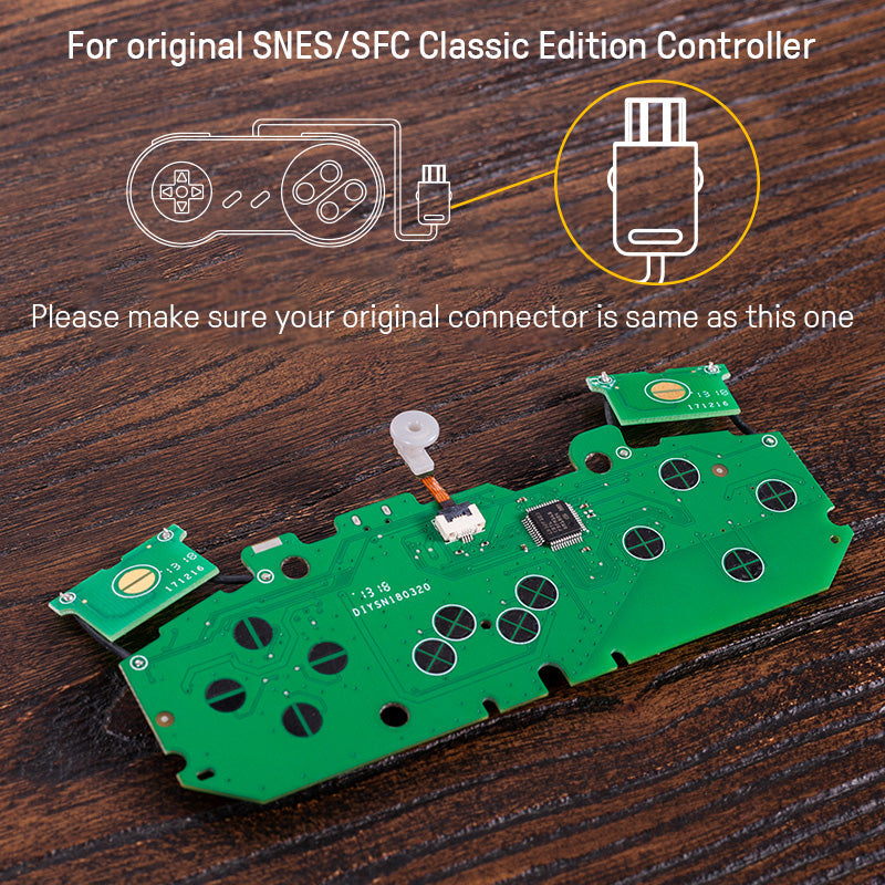 8BitDo Mod Kit for SNES/SFC Classic Edition Controller (Classic) - Controller Modification Set for Compatible Hardware